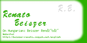 renato beiszer business card